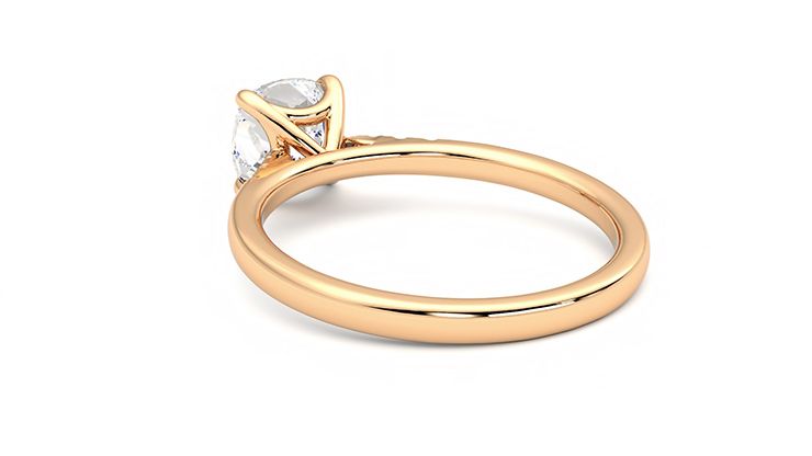 Taylor & Hart Lissome Cushion Engagement Ring 360 degree image 17