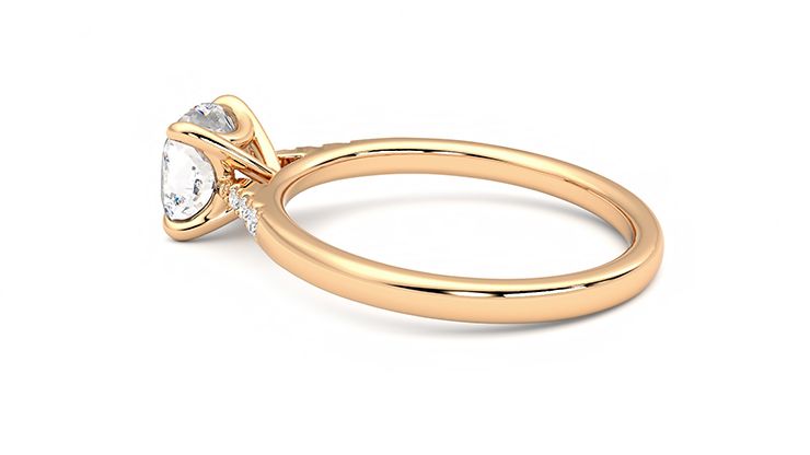 Taylor & Hart Lissome Cushion Engagement Ring 360 degree image 19