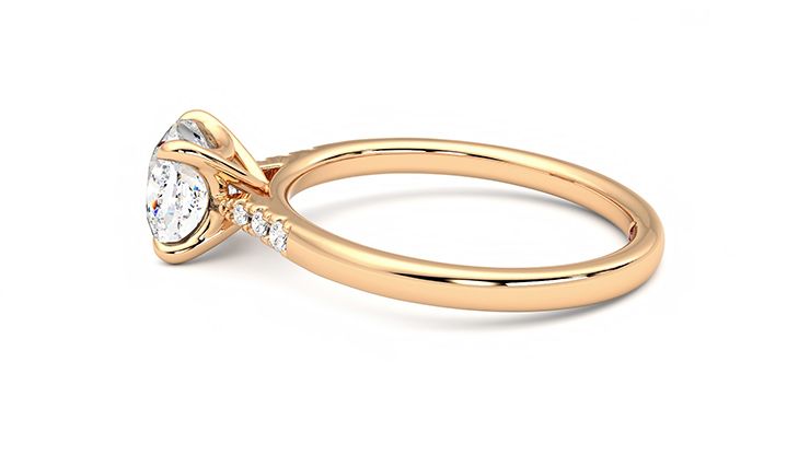 Taylor & Hart Lissome Cushion Engagement Ring 360 degree image 20