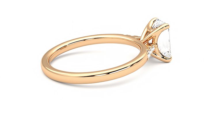 Taylor & Hart Lissome Emerald Engagement Ring 360 degree image 11