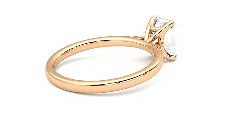 Taylor & Hart Lissome Emerald Engagement Ring 360 degree image 12