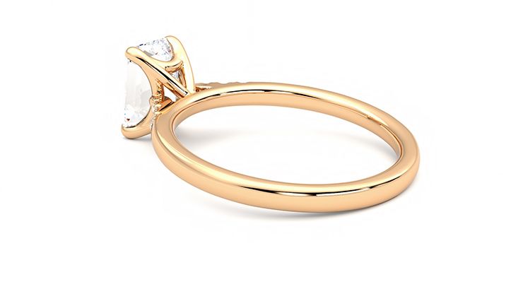 Taylor & Hart Lissome Emerald Engagement Ring 360 degree image 18