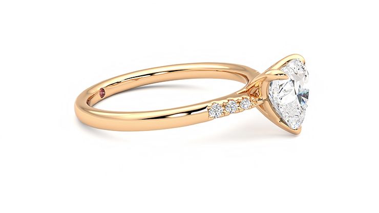 Taylor & Hart Lissome Heart Engagement Ring 360 degree image 8