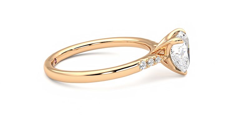 Taylor & Hart Lissome Heart Engagement Ring 360 degree image 9