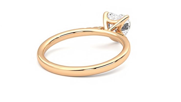Taylor & Hart Lissome Heart Engagement Ring 360 degree image 13