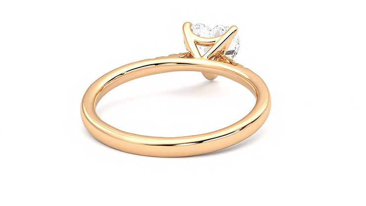 Taylor & Hart Lissome Heart Engagement Ring 360 degree image 14