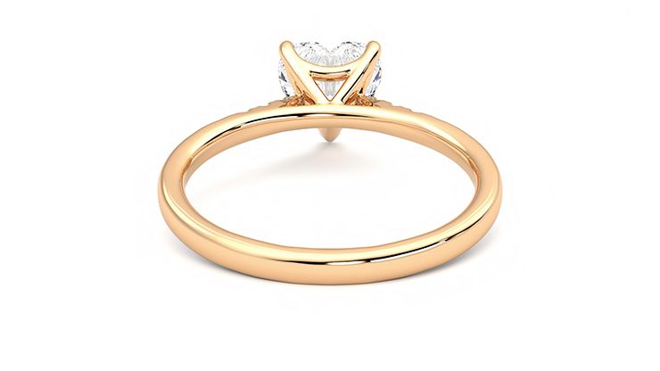 Taylor & Hart Lissome Heart Engagement Ring 360 degree image 15