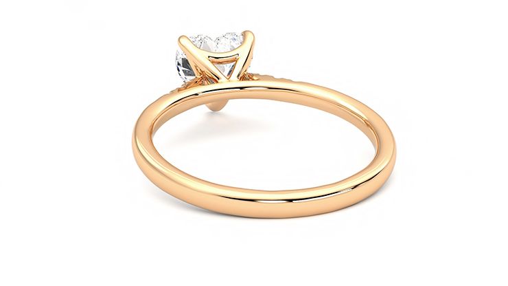Taylor & Hart Lissome Heart Engagement Ring 360 degree image 16