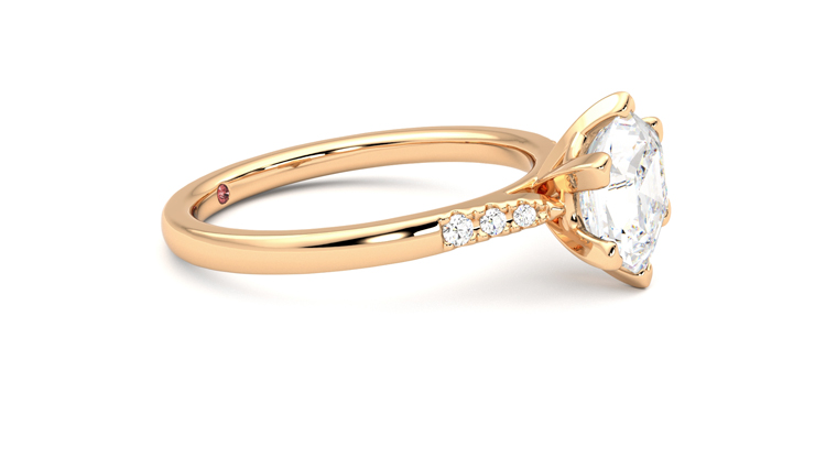 Taylor & Hart Lissome Hexagonal Engagement Ring 360 degree image 8