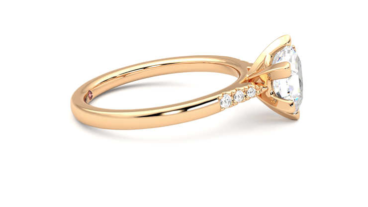 Taylor & Hart Lissome Hexagonal Engagement Ring 360 degree image 9