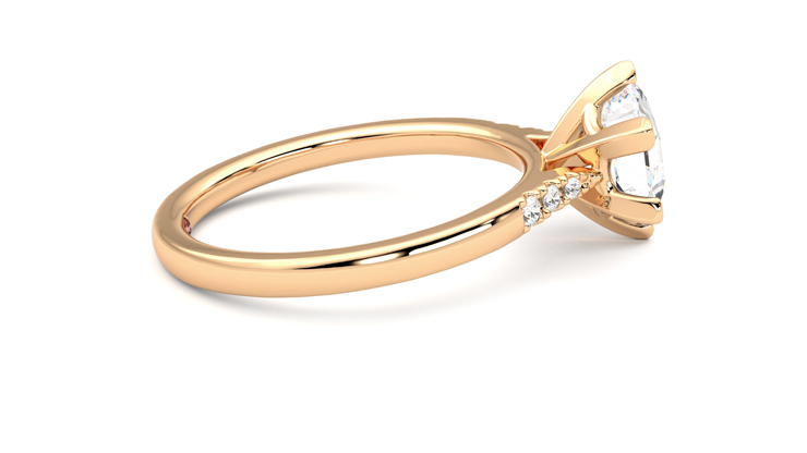 Taylor & Hart Lissome Hexagonal Engagement Ring 360 degree image 10