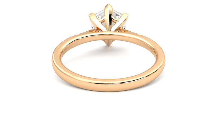 Taylor & Hart Lissome Hexagonal Engagement Ring 360 degree image 15