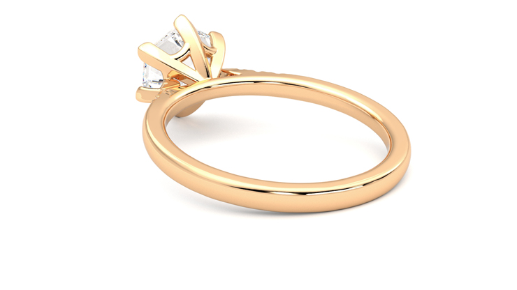 Taylor & Hart Lissome Hexagonal Engagement Ring 360 degree image 17