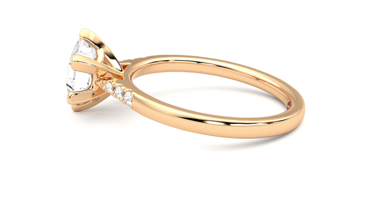 Taylor & Hart Lissome Hexagonal Engagement Ring 360 degree image 20