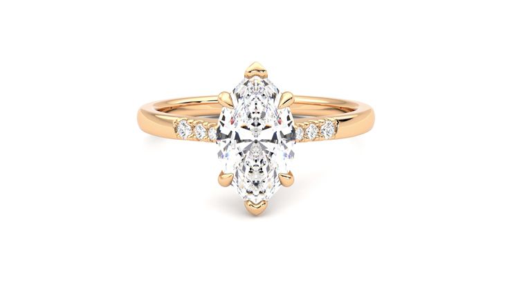 Taylor & Hart Lissome Marquise Engagement Ring 360 degree image 0