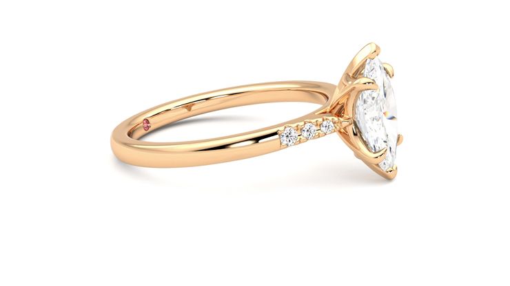 Taylor & Hart Lissome Marquise Engagement Ring 360 degree image 8
