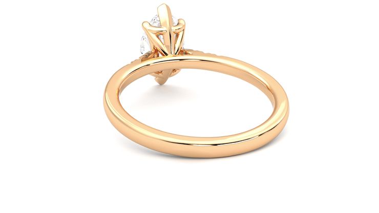 Taylor & Hart Lissome Marquise Engagement Ring 360 degree image 16