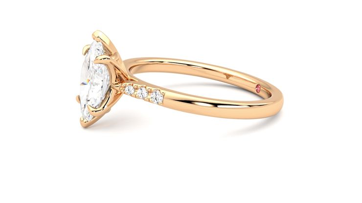 Taylor & Hart Lissome Marquise Engagement Ring 360 degree image 22