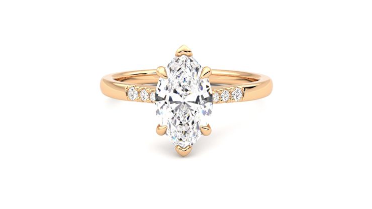 Taylor & Hart Lissome Marquise Engagement Ring 360 degree image 29