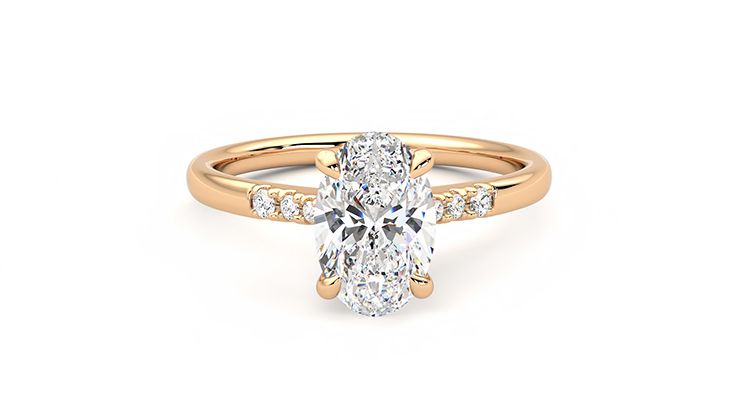 Taylor & Hart Lissome Oval Engagement Ring 360 degree image 1