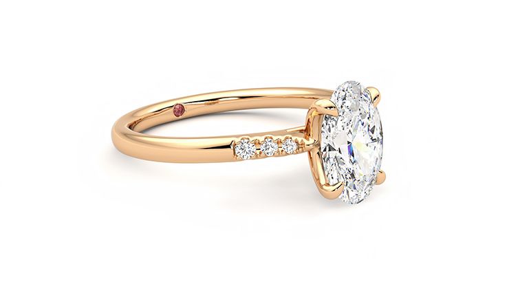 Taylor & Hart Lissome Oval Engagement Ring 360 degree image 6