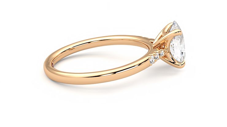 Taylor & Hart Lissome Oval Engagement Ring 360 degree image 10