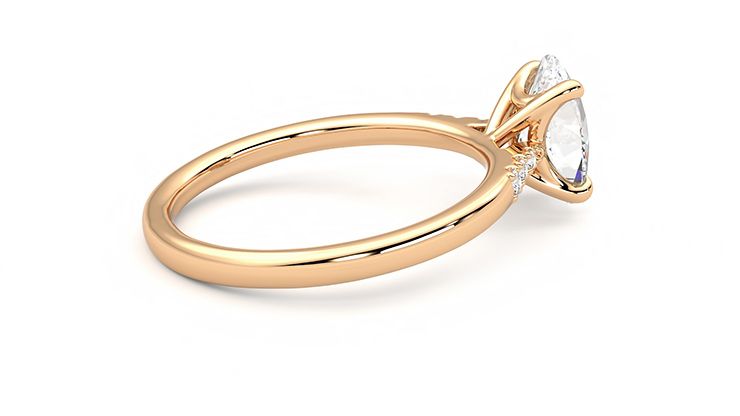 Taylor & Hart Lissome Oval Engagement Ring 360 degree image 11