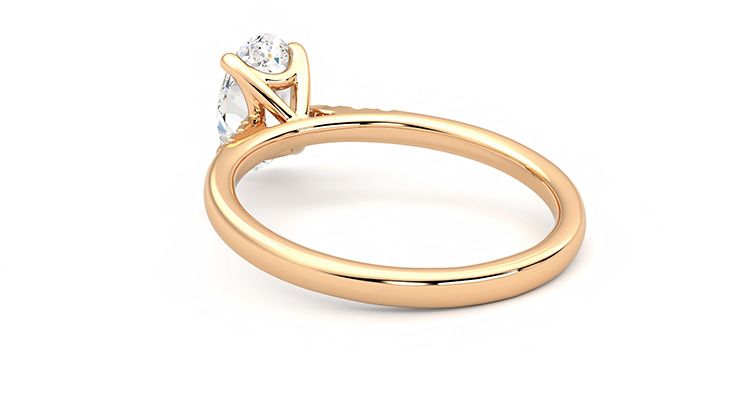 Taylor & Hart Lissome Oval Engagement Ring 360 degree image 17
