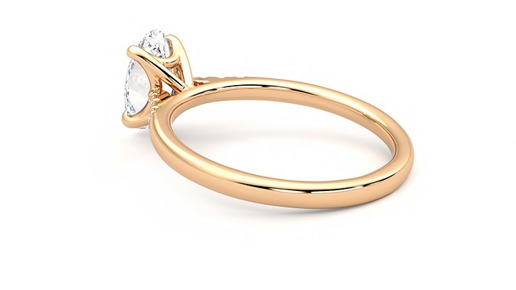 Taylor & Hart Lissome Oval Engagement Ring 360 degree image 18
