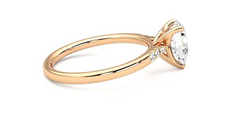 Taylor & Hart Lissome Pear Engagement Ring 360 degree image 10