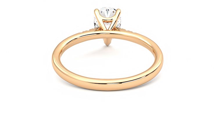 Taylor & Hart Lissome Pear Engagement Ring 360 degree image 15