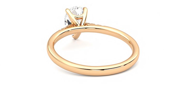 Taylor & Hart Lissome Pear Engagement Ring 360 degree image 16