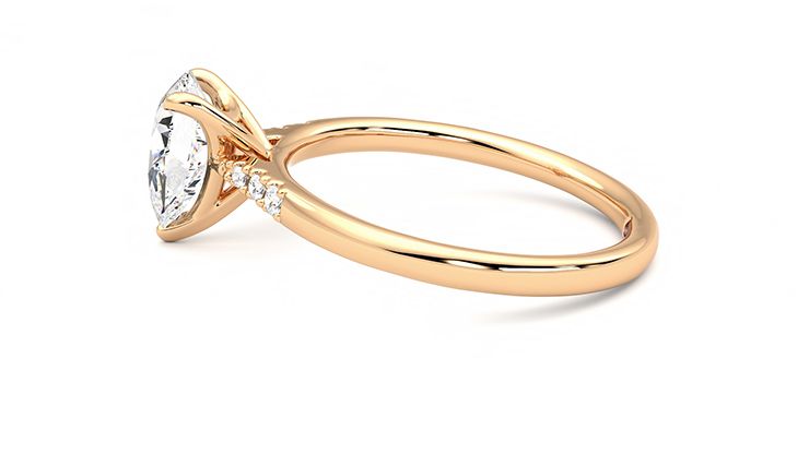 Taylor & Hart Lissome Pear Engagement Ring 360 degree image 20