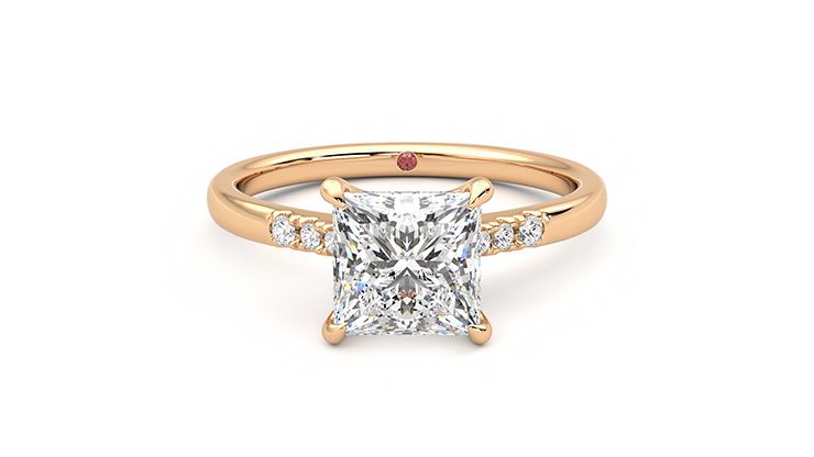 Taylor & Hart Lissome Princess Engagement Ring 360 degree image 0