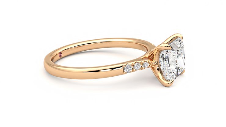Taylor & Hart Lissome Princess Engagement Ring 360 degree image 8