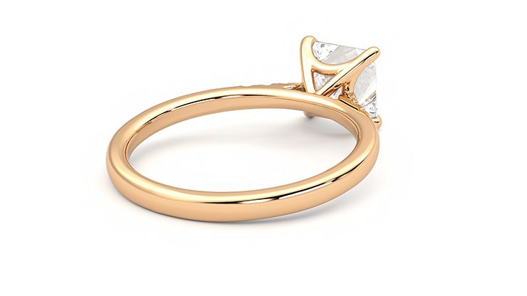 Taylor & Hart Lissome Princess Engagement Ring 360 degree image 13