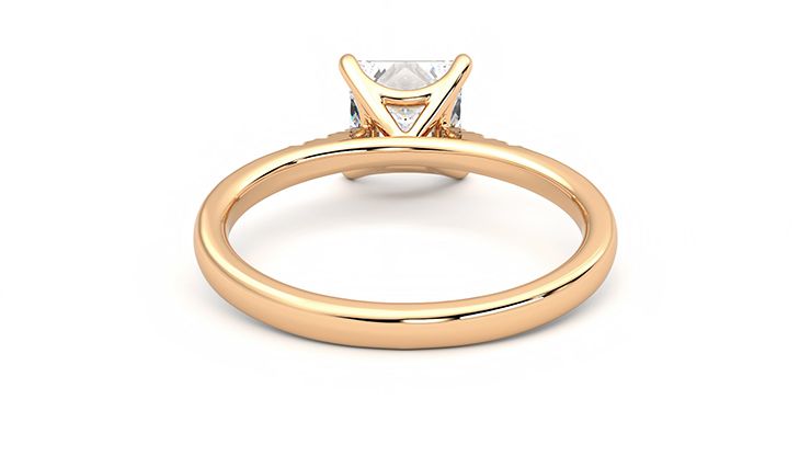 Taylor & Hart Lissome Princess Engagement Ring 360 degree image 15