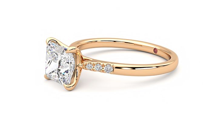 Taylor & Hart Lissome Princess Engagement Ring 360 degree image 23