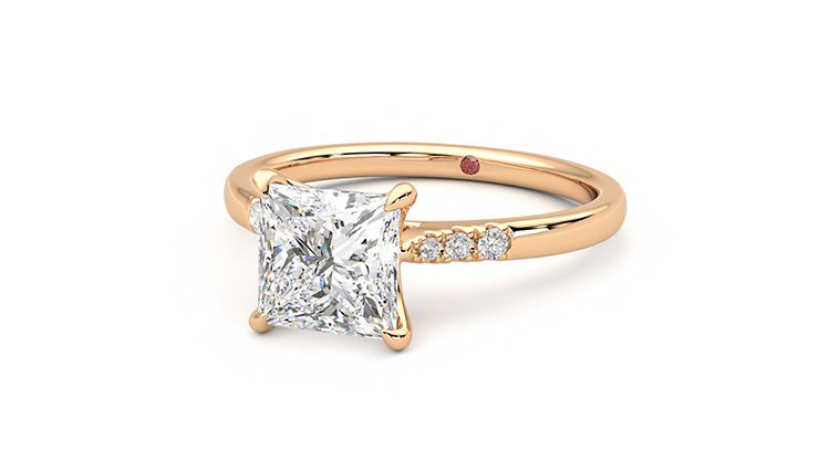 Taylor & Hart Lissome Princess Engagement Ring 360 degree image 26