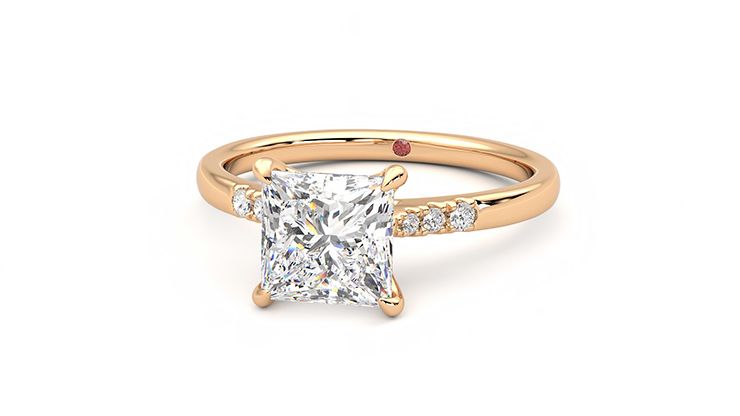 Taylor & Hart Lissome Princess Engagement Ring 360 degree image 27