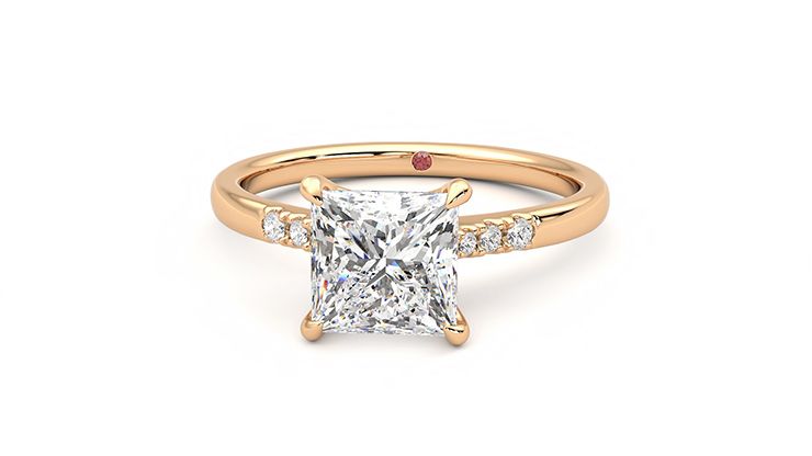 Taylor & Hart Lissome Princess Engagement Ring 360 degree image 28