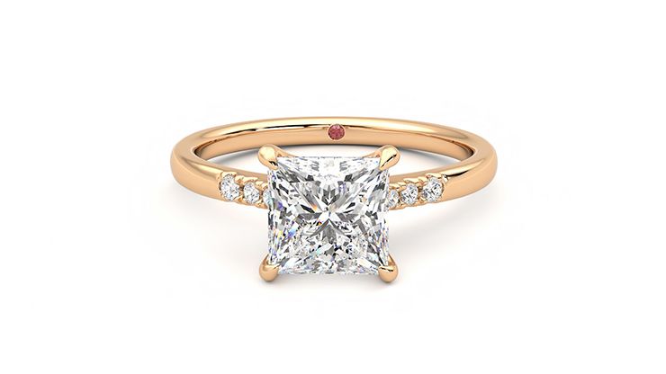 Taylor & Hart Lissome Princess Engagement Ring 360 degree image 29