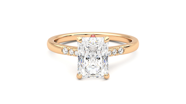 Taylor & Hart Lissome Radiant Engagement Ring 360 detail 01