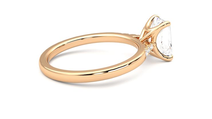Taylor & Hart Lissome Radiant Engagement Ring 360 degree image 11