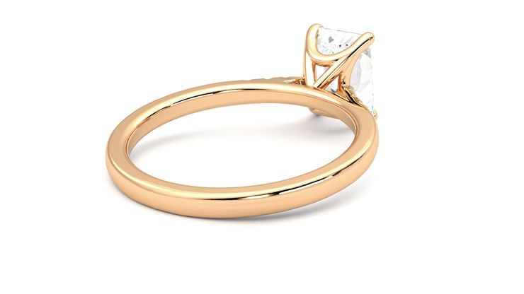 Taylor & Hart Lissome Radiant Engagement Ring 360 degree image 13