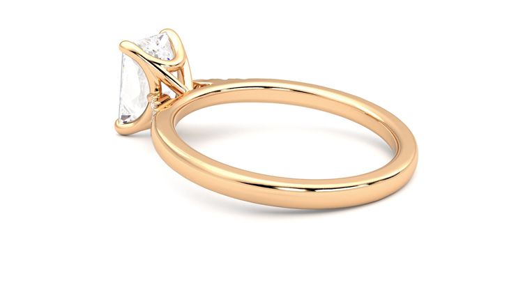 Taylor & Hart Lissome Radiant Engagement Ring 360 degree image 18