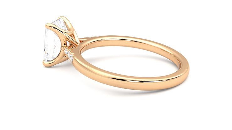 Taylor & Hart Lissome Radiant Engagement Ring 360 degree image 19