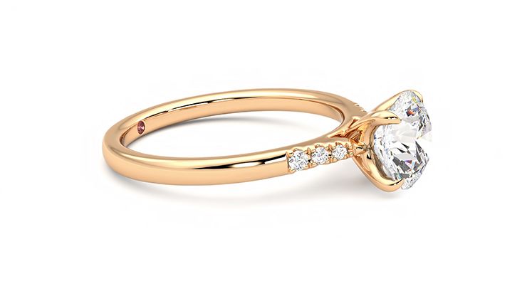 Taylor & Hart Lissome Round Engagement Ring 360 degree image 8