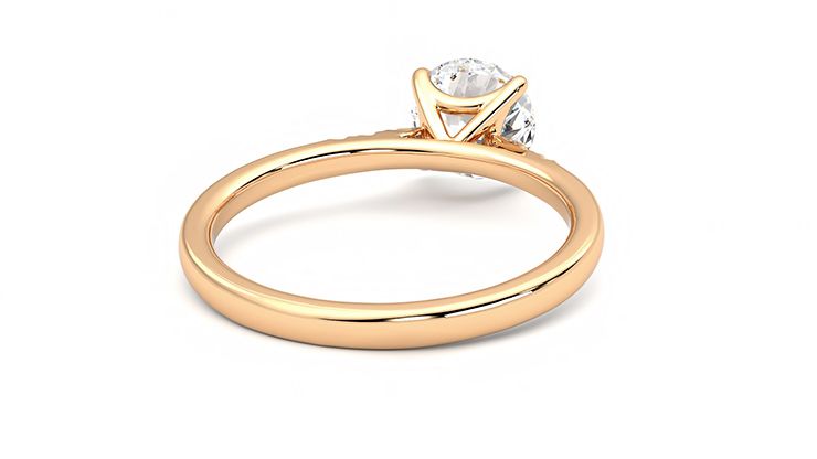 Taylor & Hart Lissome Round Engagement Ring 360 degree image 14