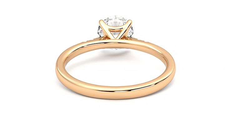 Taylor & Hart Lissome Round Engagement Ring 360 degree image 15